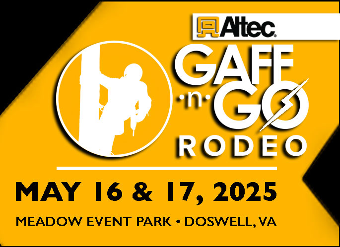 event logo for the 2025 gaff-n-go rodeo event sponsored by altec